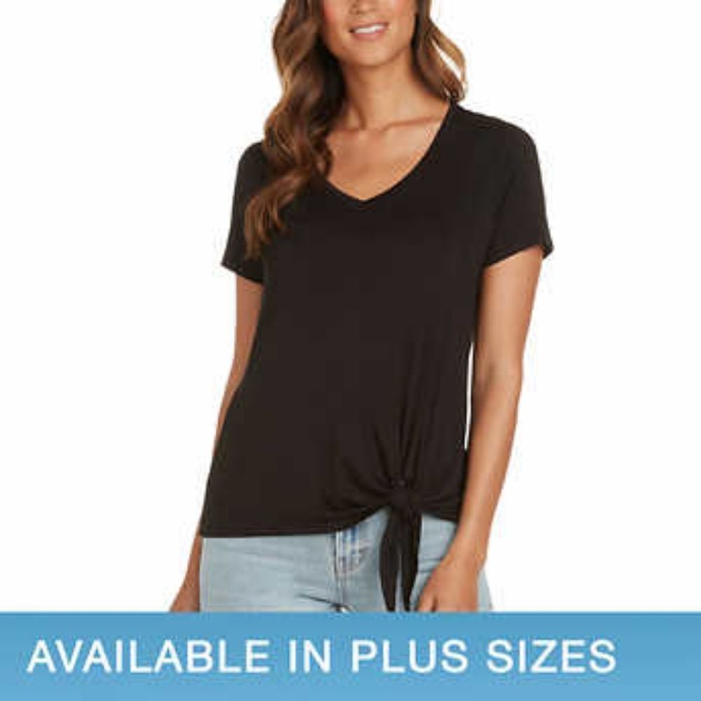 Matty M Ladies' Side Tie Tee